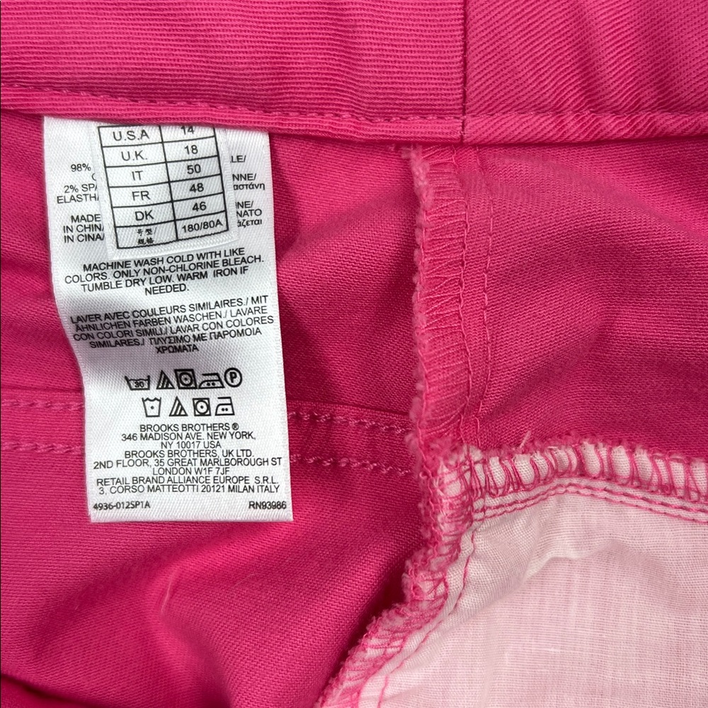 Brooks Brothers 346 Y2K Pink Cotton Stretch Mini Skirt 14 - Picture 6 of 8